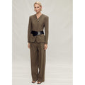 Pantalon De Costume Lin Sans Coutures