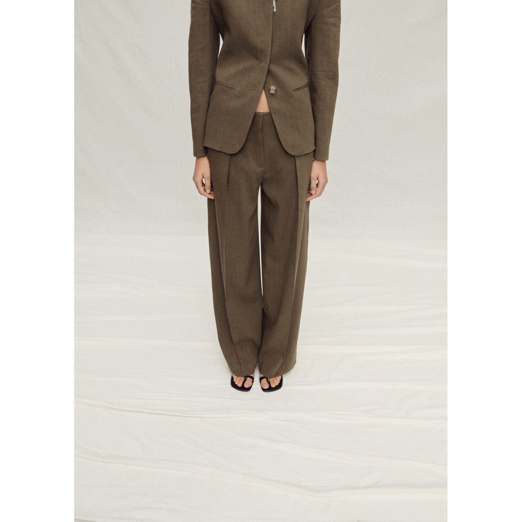 Pantalon De Costume Lin Sans Coutures