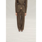 Pantalon De Costume Lin Sans Coutures