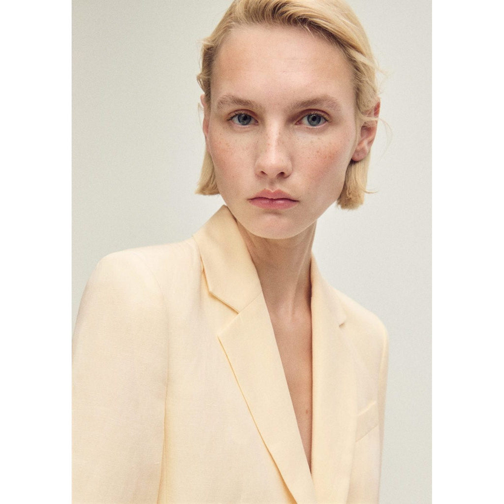 Blazer Costume Lin Mélangé