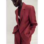 Blazer Costume Lin Mélangé