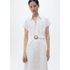 Robe Lin Ceinture