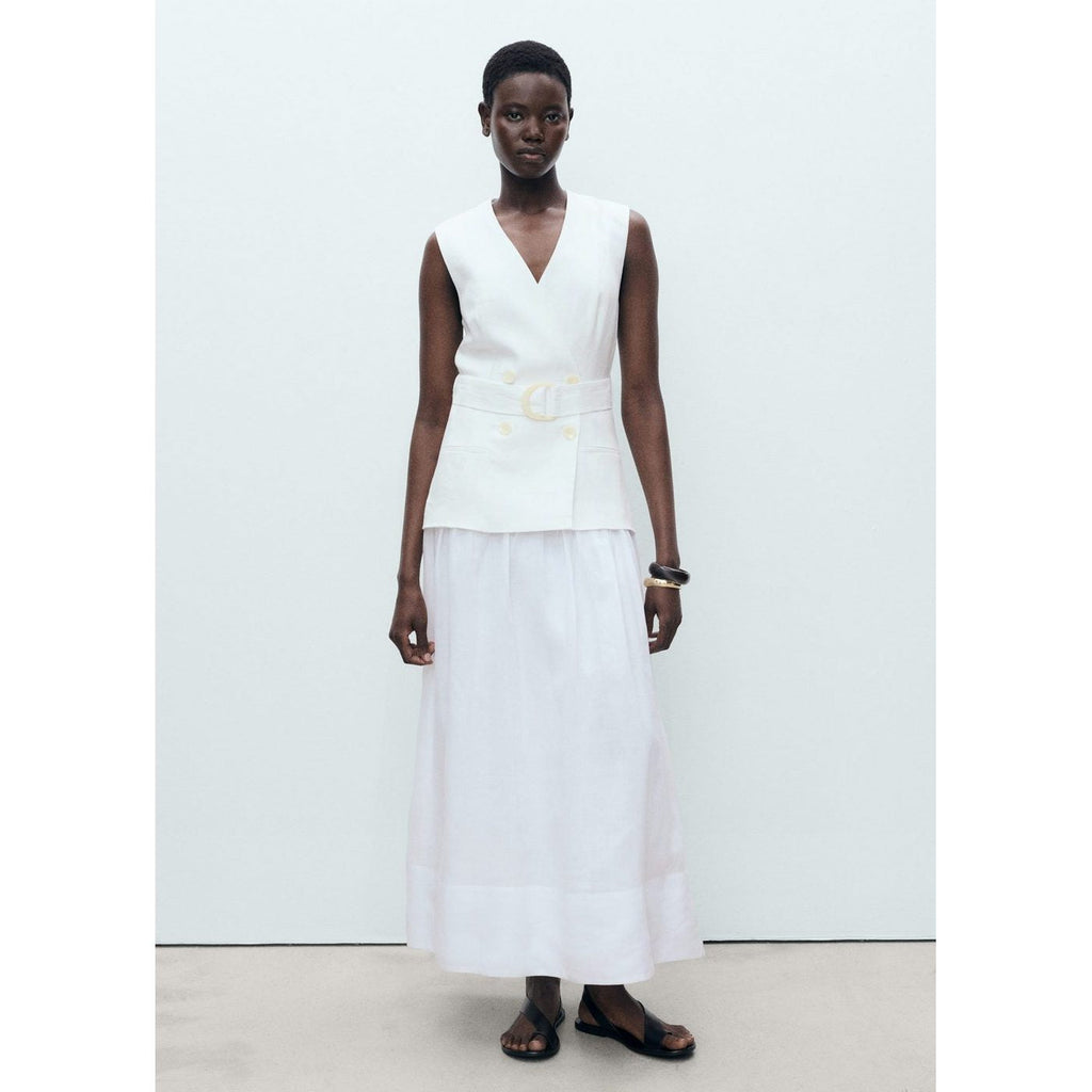 Robe Ceinture En Lin Et Ramie