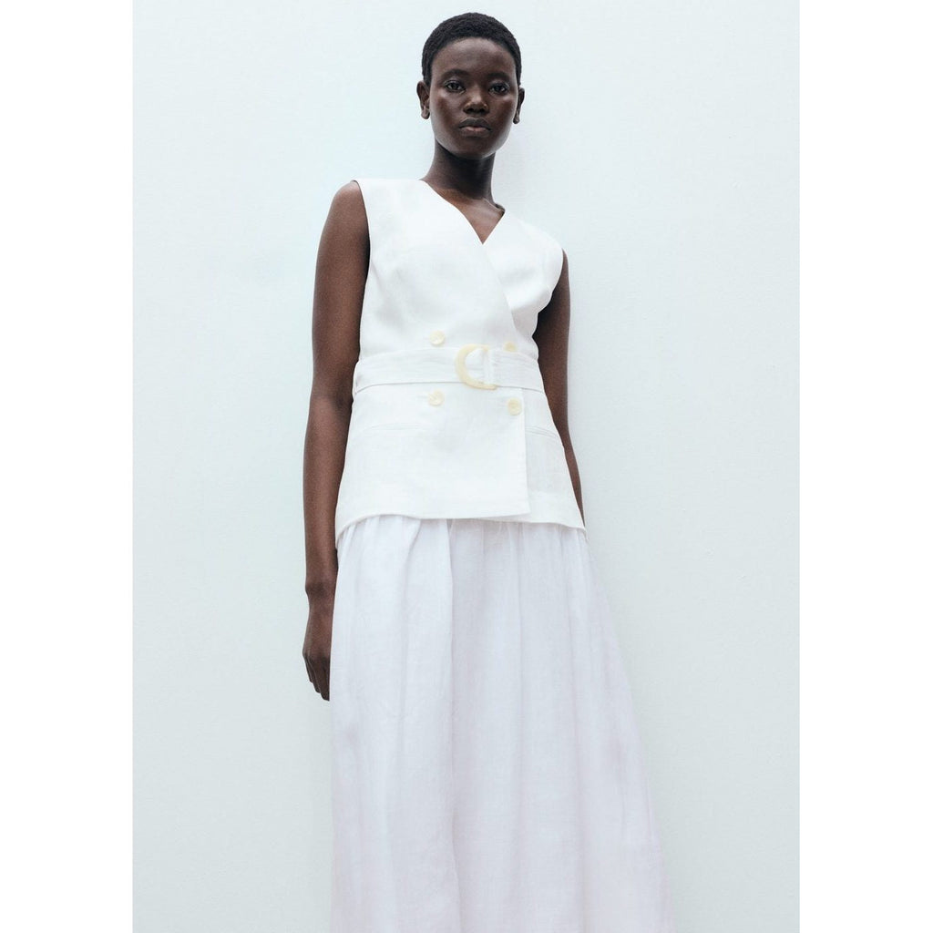 Robe Ceinture En Lin Et Ramie
