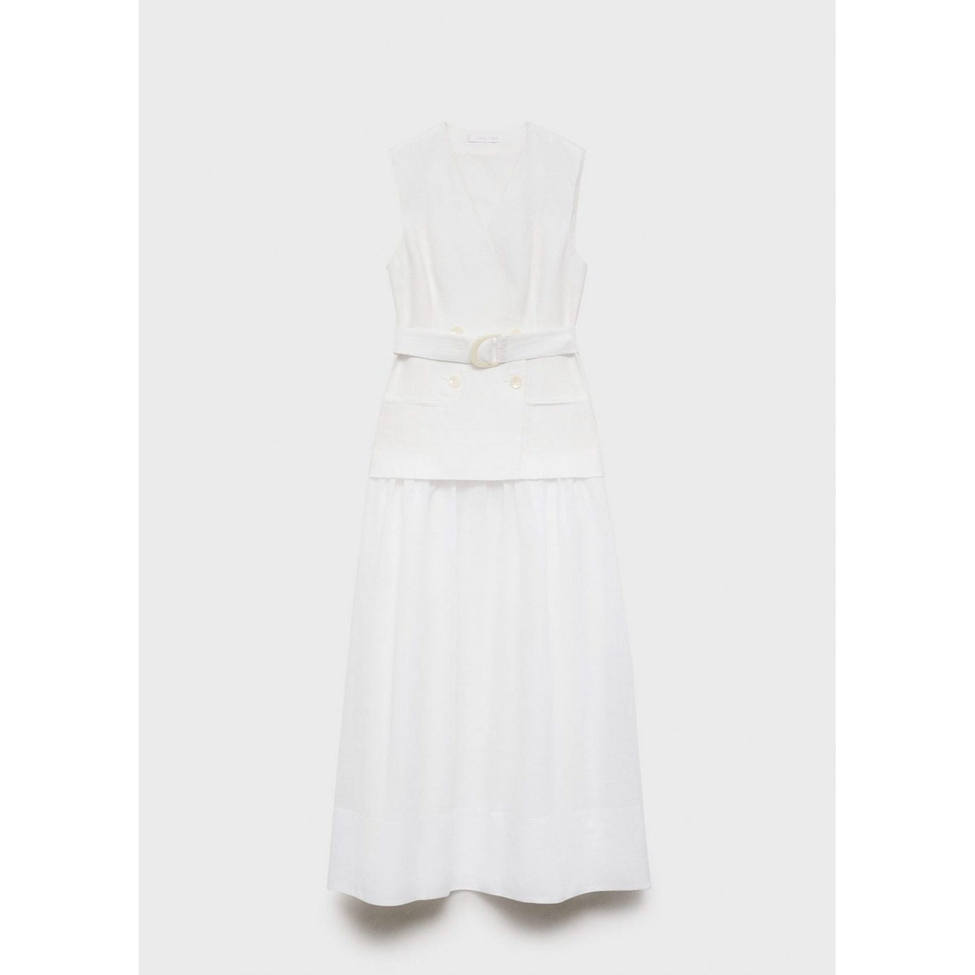 Robe Ceinture En Lin Et Ramie