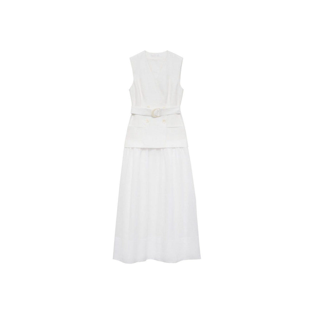 Robe Ceinture En Lin Et Ramie