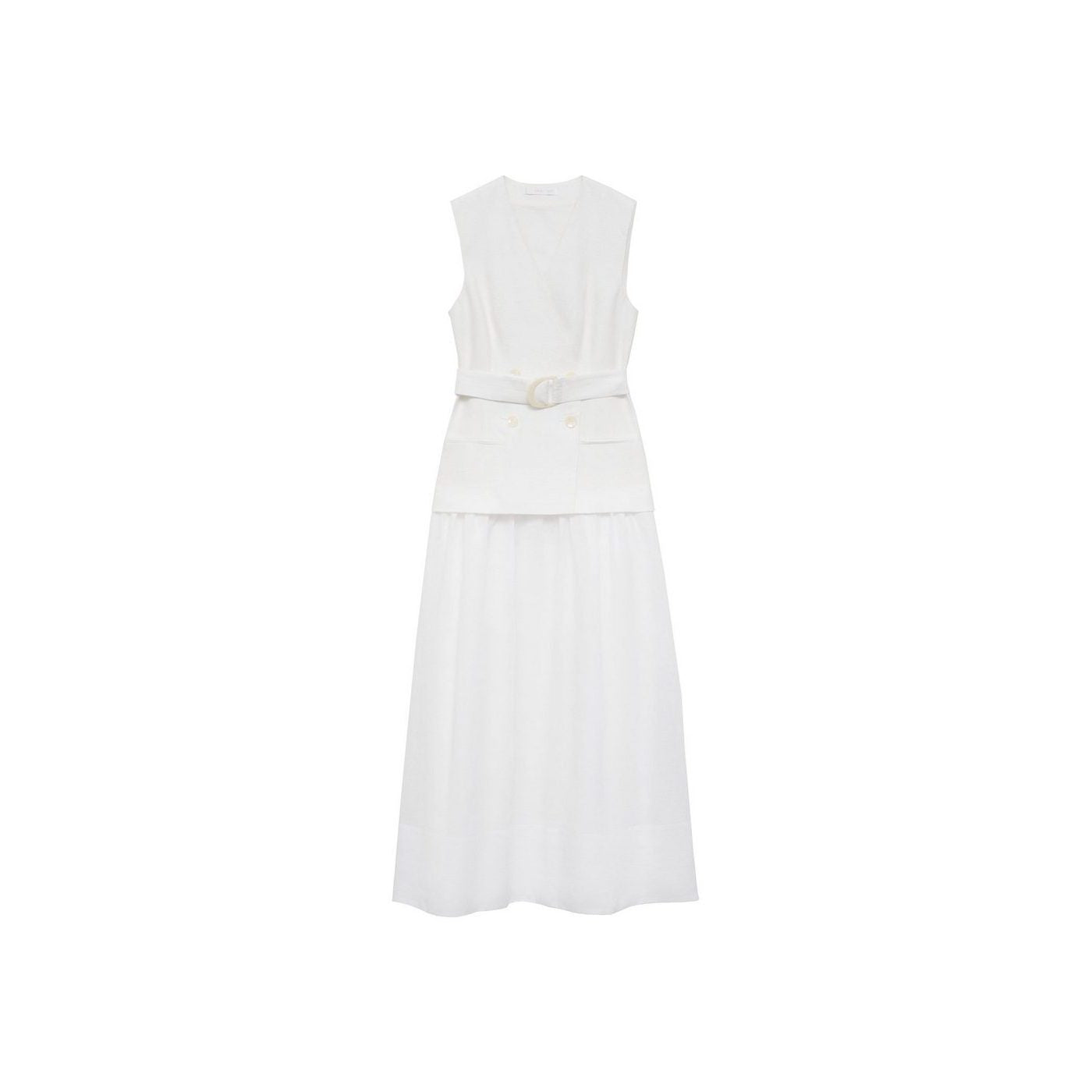 Robe Ceinture En Lin Et Ramie