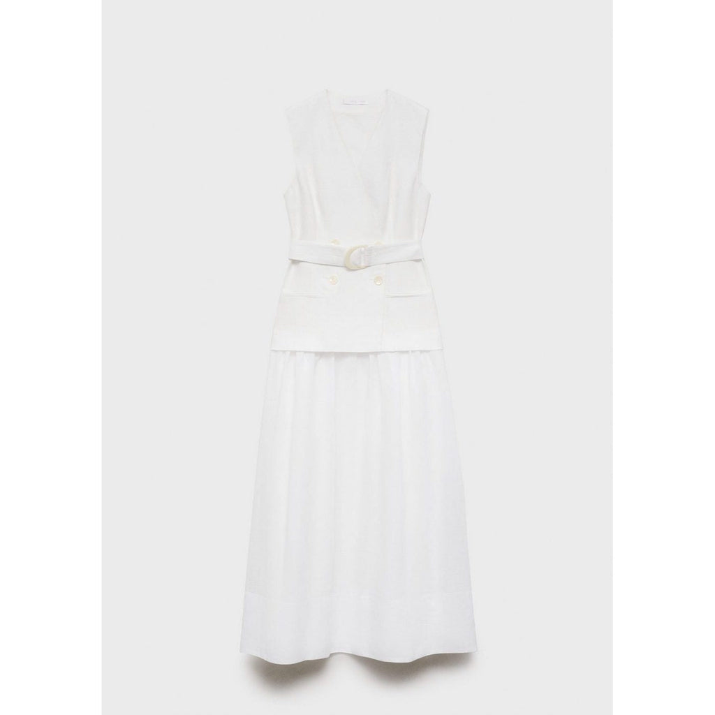 Robe Ceinture En Lin Et Ramie