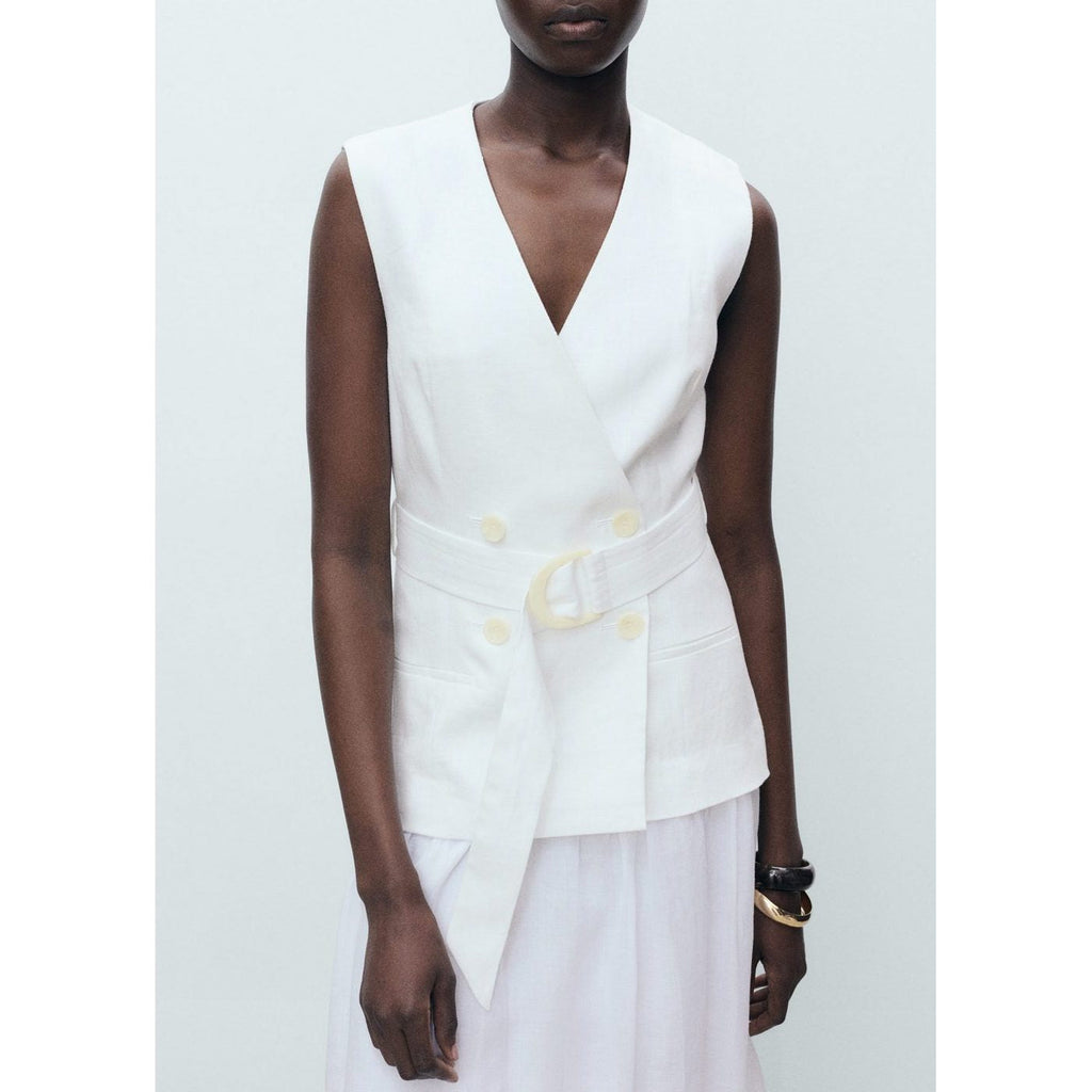 Robe Ceinture En Lin Et Ramie