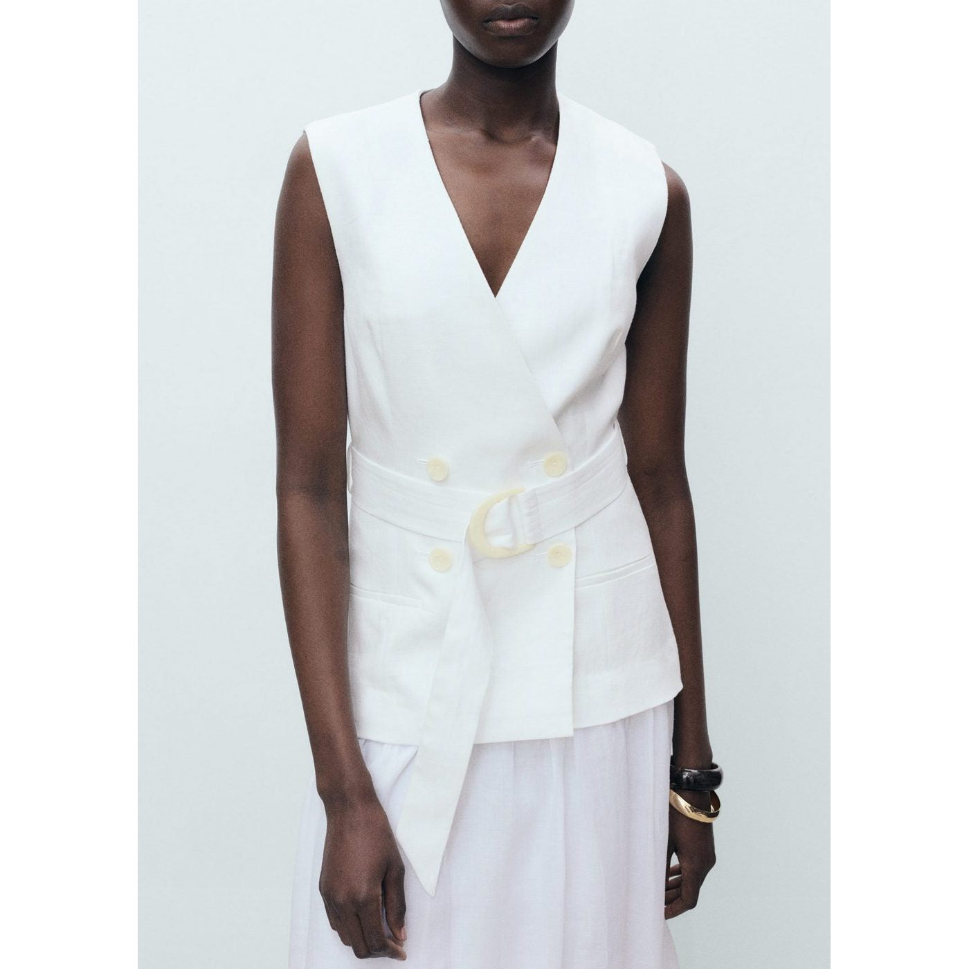 Robe Ceinture En Lin Et Ramie