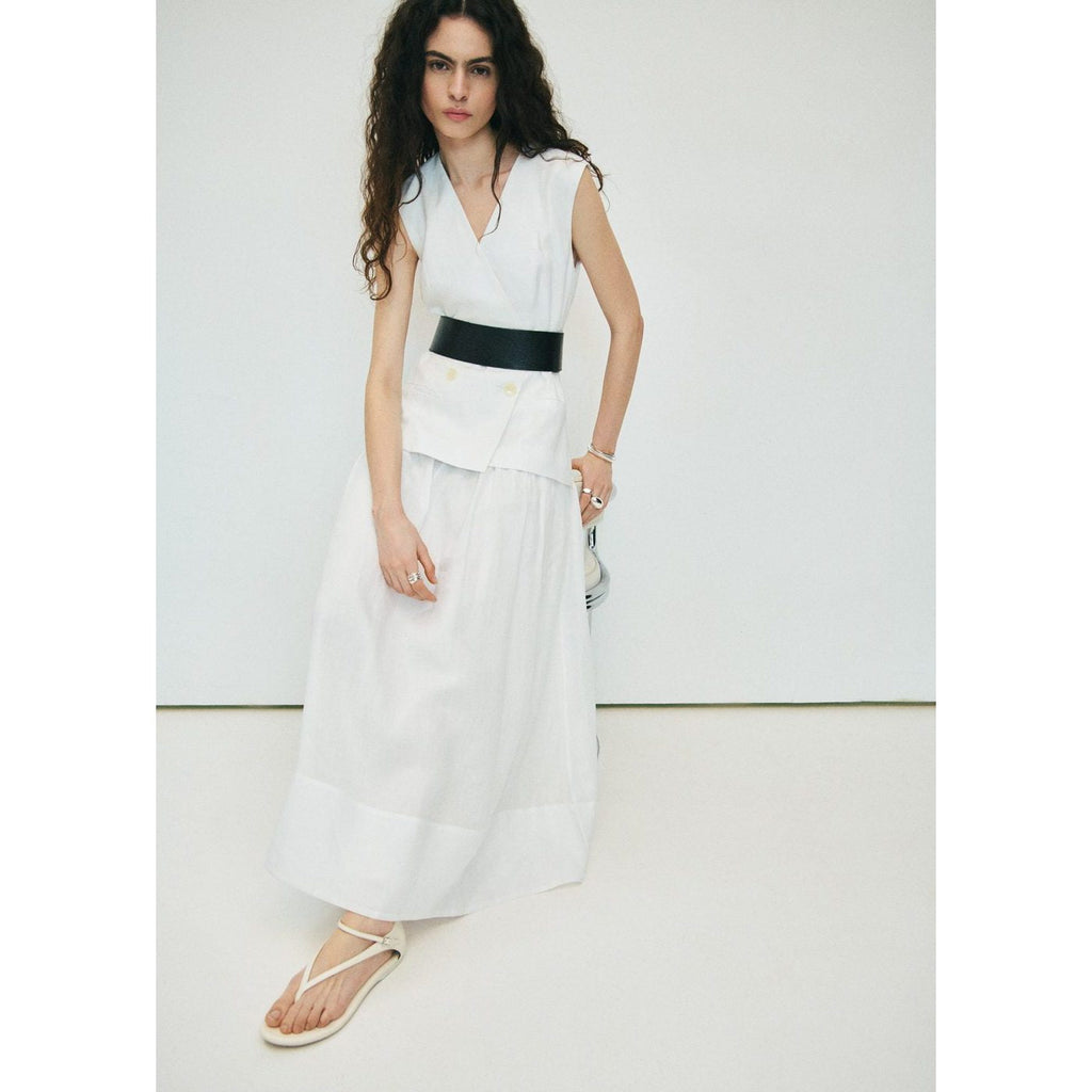 Robe Ceinture En Lin Et Ramie