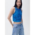 Top Brodé En Coton