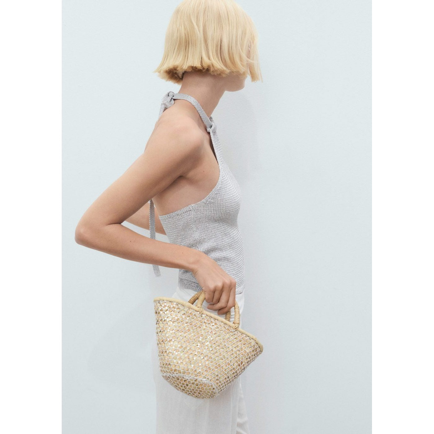 Top Maille Lurex Emmanchures Américaines