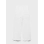 Pantalon Droit Coton Brodé