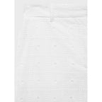 Pantalon Droit Coton Brodé