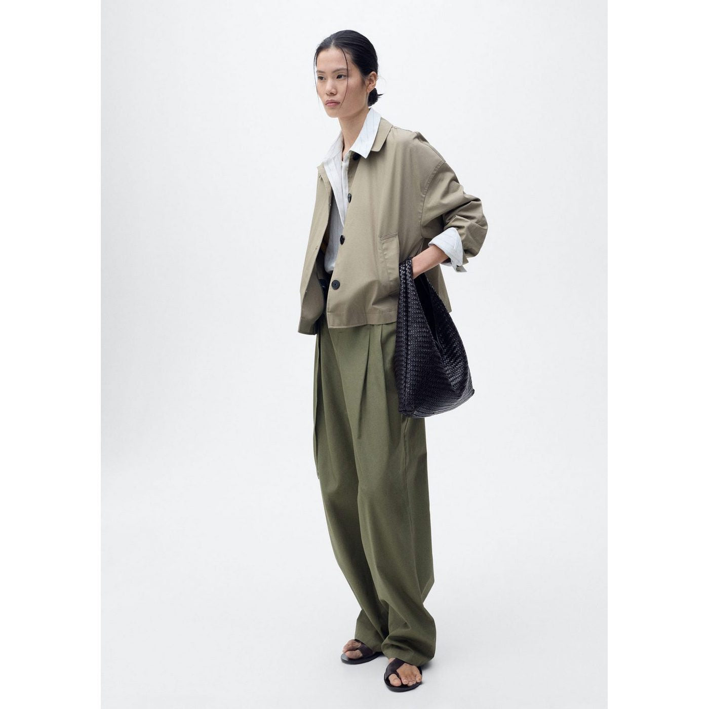 Pantalon Wideleg Ceinture