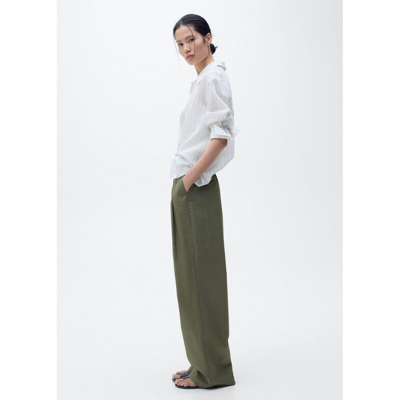 Pantalon Wideleg Ceinture