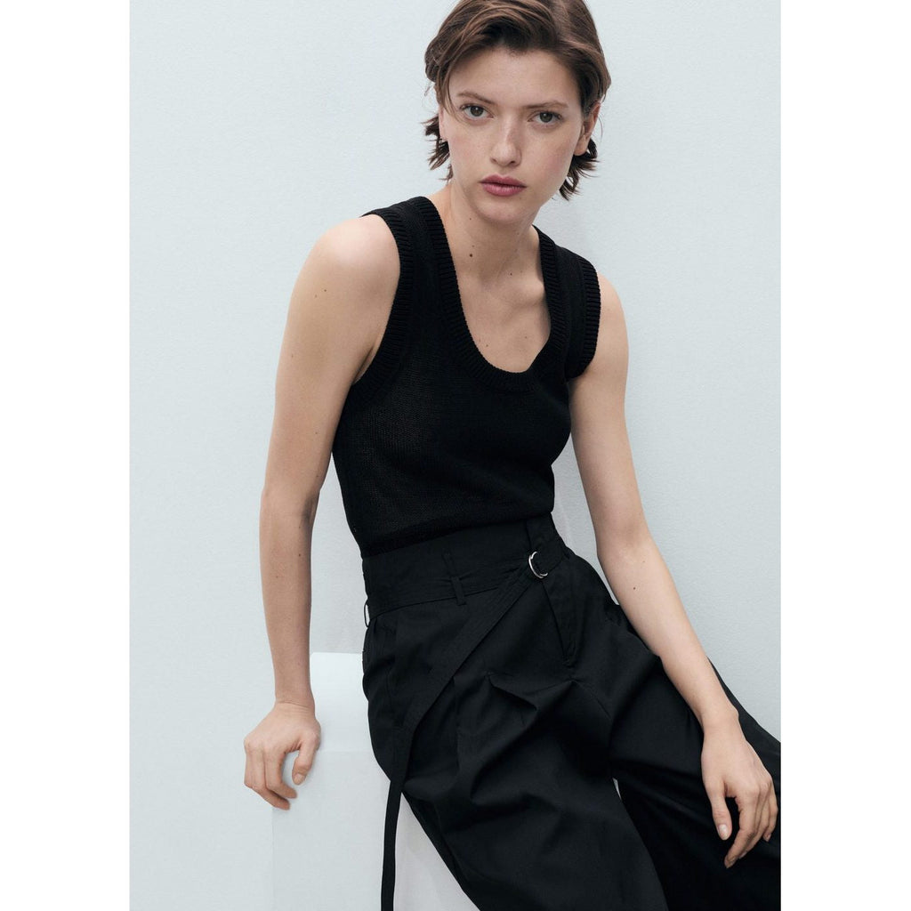 Pantalon Wideleg Ceinture