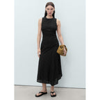 Robe Midi À Motifs Brodés Ajourés