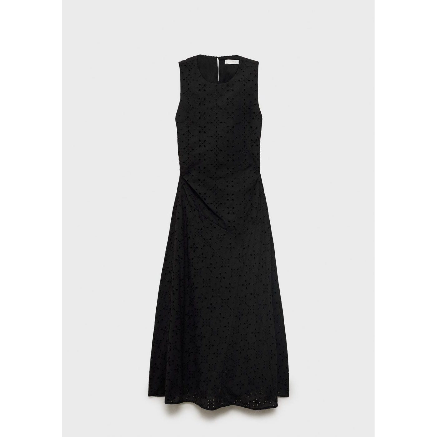 Robe Midi À Motifs Brodés Ajourés