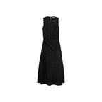 Robe Midi À Motifs Brodés Ajourés