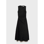 Robe Midi À Motifs Brodés Ajourés