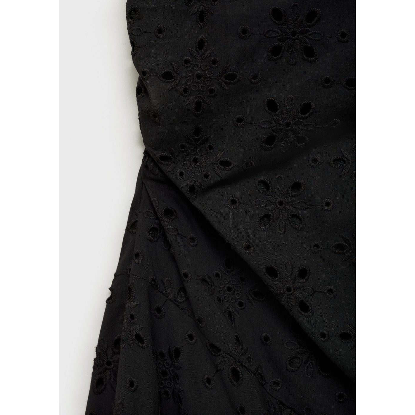 Robe Midi À Motifs Brodés Ajourés