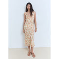 Robe Mi-Longue À Imprimé Fleuri