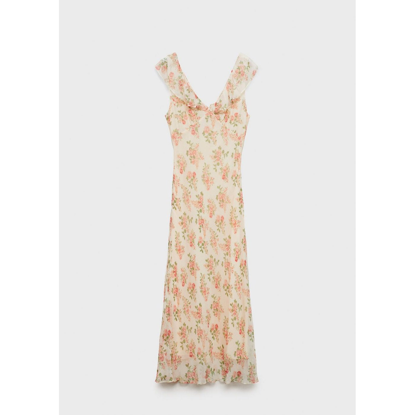 Robe Mi-Longue À Imprimé Fleuri