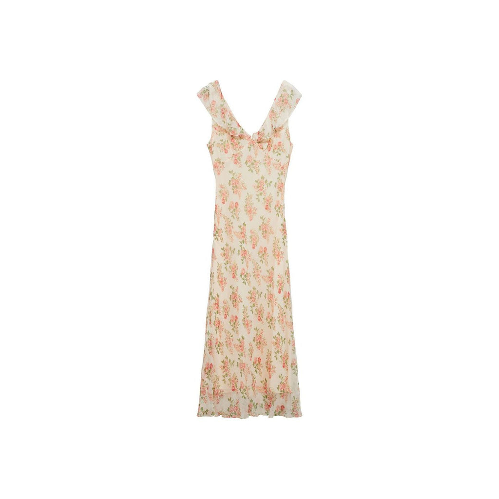 Robe Mi-Longue À Imprimé Fleuri