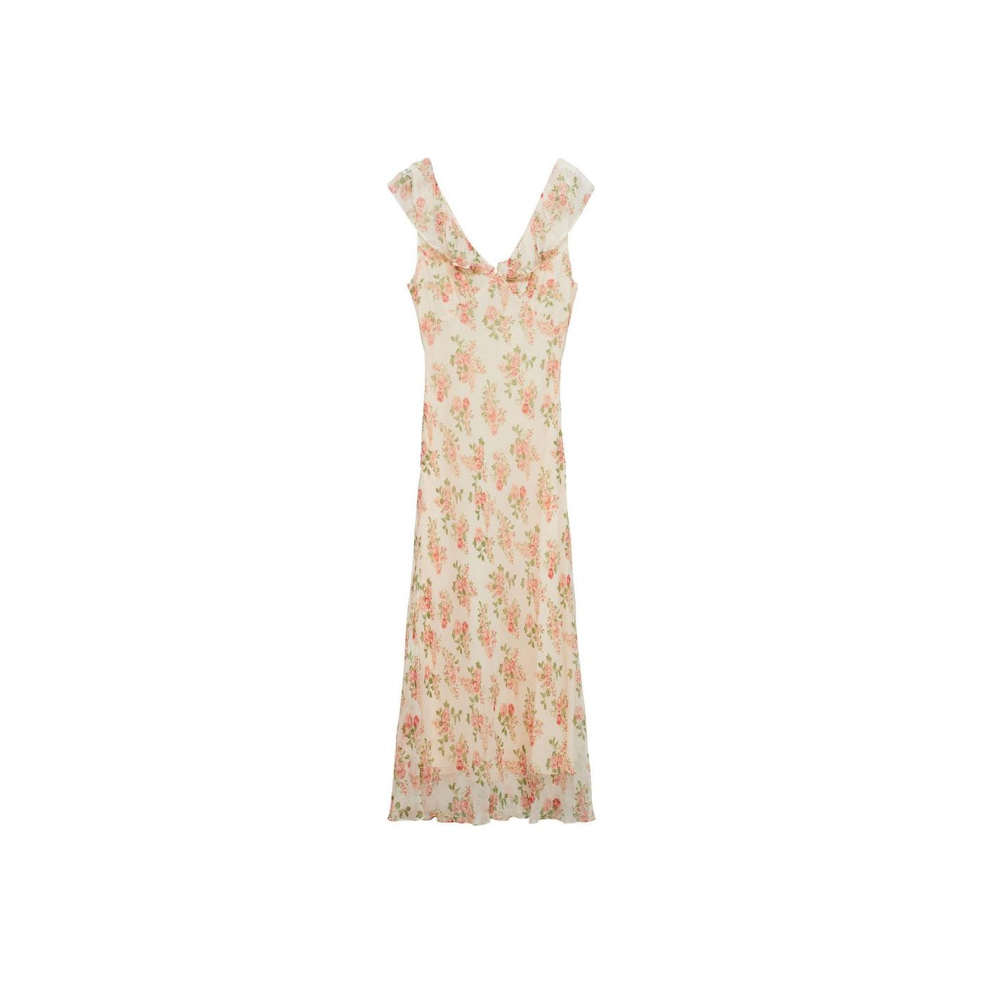 Robe Mi-Longue À Imprimé Fleuri