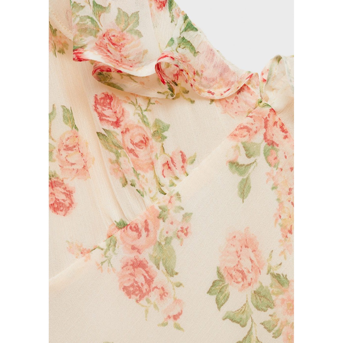 Robe Mi-Longue À Imprimé Fleuri