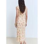 Robe Mi-Longue À Imprimé Fleuri