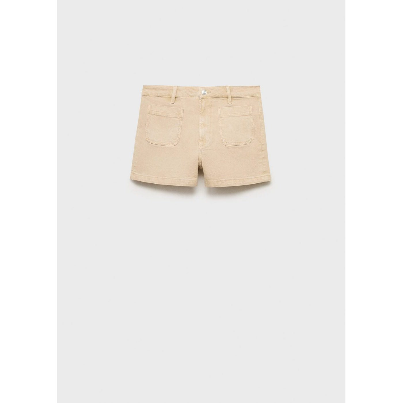 Short En Jean Taille Haute Avec Poches