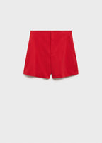 Short Coton Taille Haute