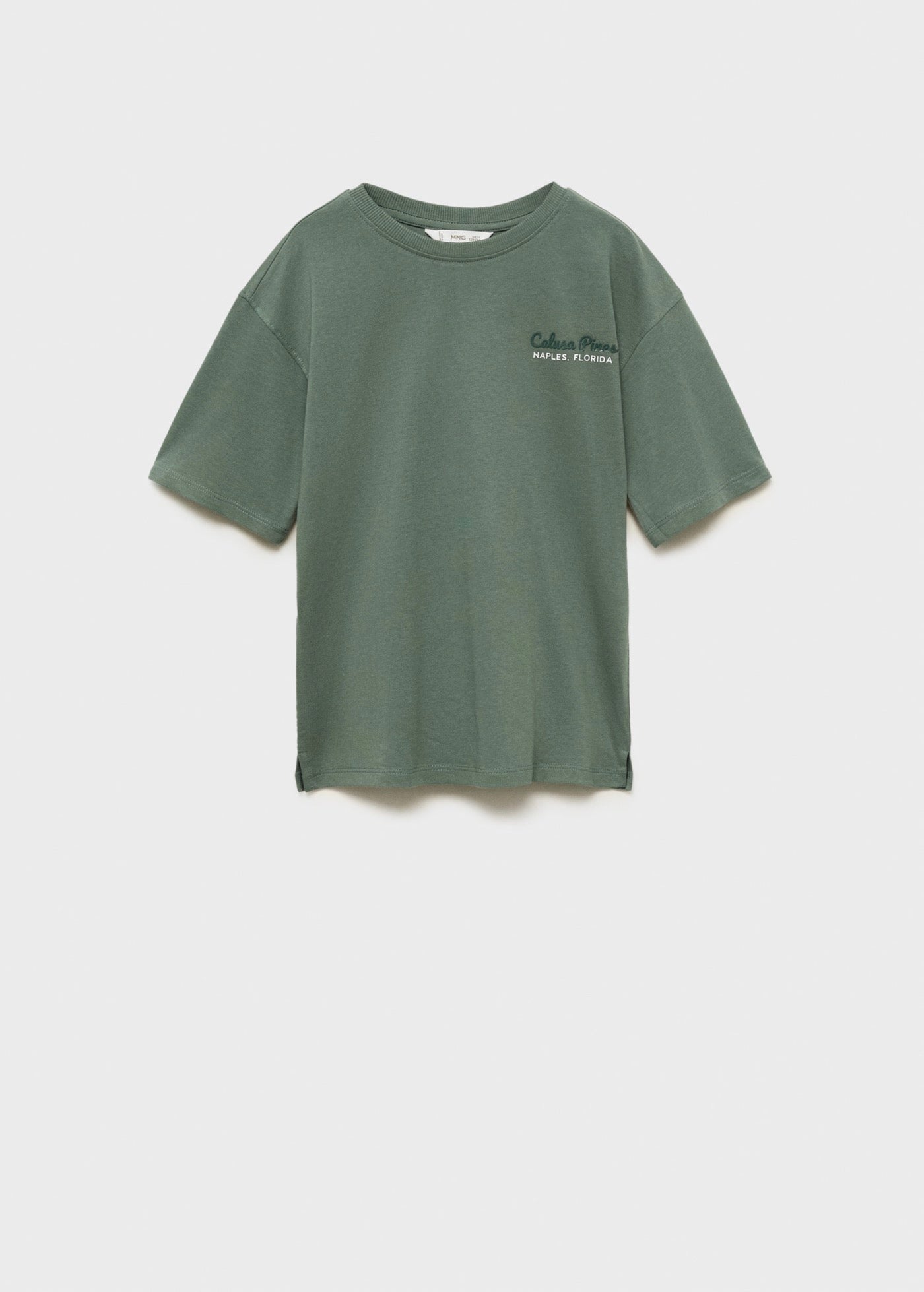 T-Shirt Imprimé En Mélange De Coton - Verde - Garçon