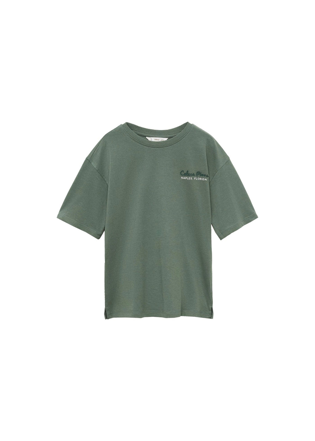 T-Shirt Imprimé En Mélange De Coton - Verde - Garçon