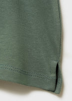 T-Shirt Imprimé En Mélange De Coton - Verde - Garçon