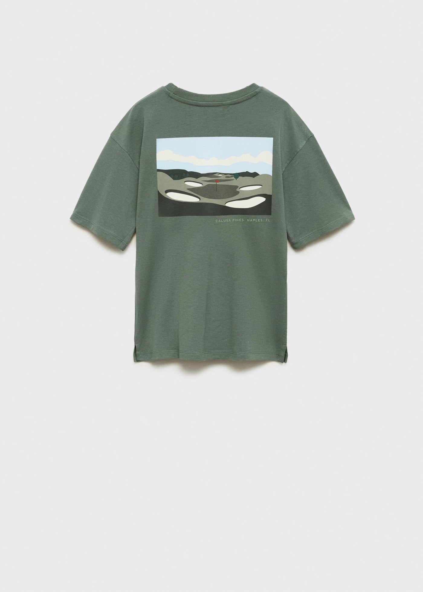 T-Shirt Imprimé En Mélange De Coton - Verde - Garçon