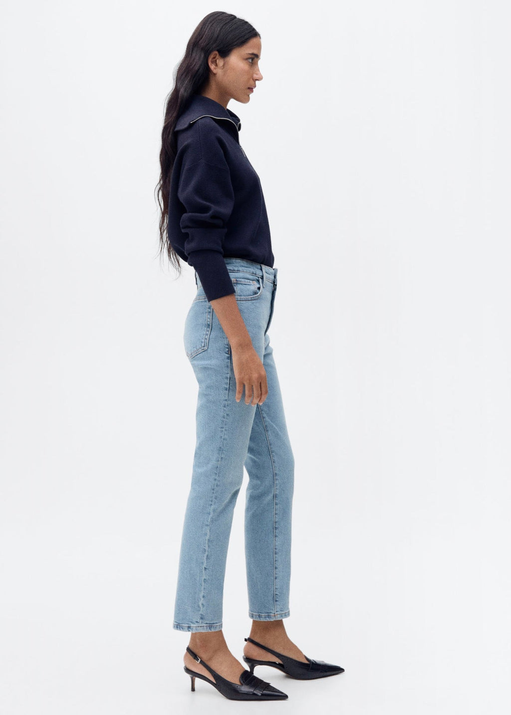 Jean Claudia Slim Crop