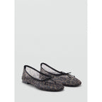 Ballerines En Maille Filet Imprimé Animal