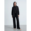 Pantalon Droit À Rayures
