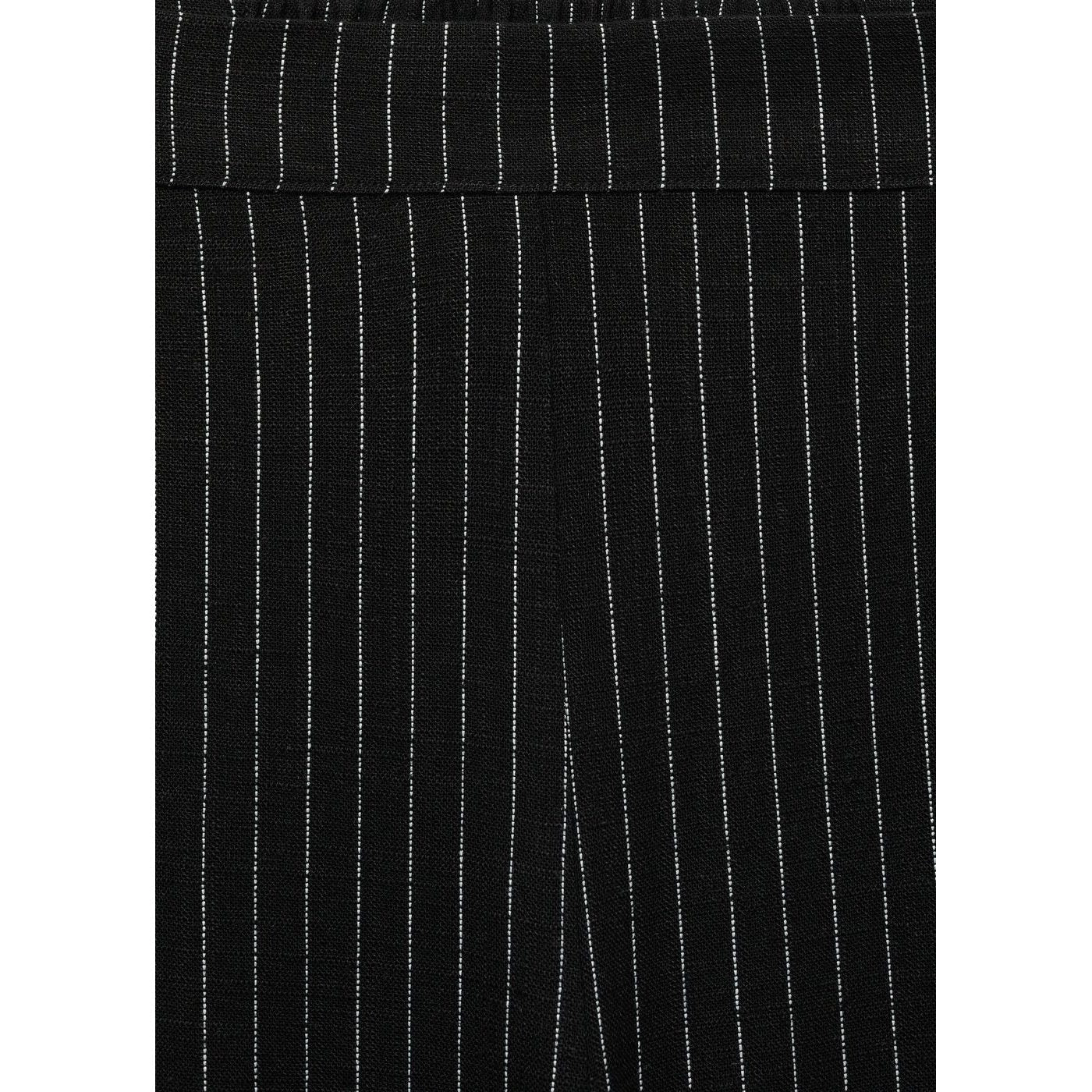 Pantalon Droit À Rayures