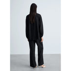 Pantalon Droit À Rayures