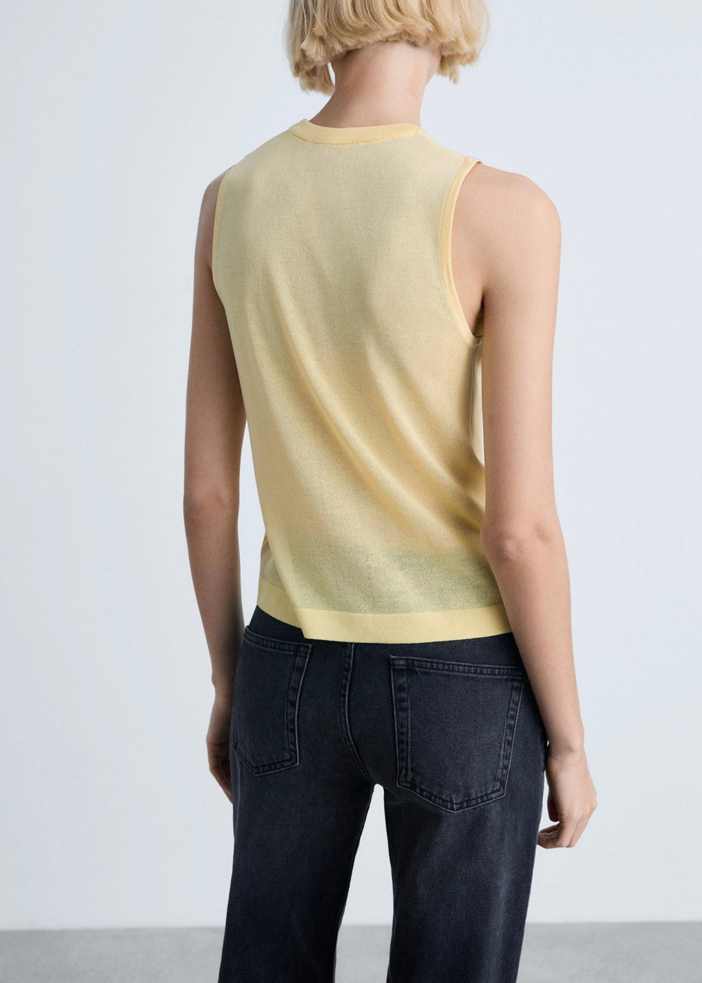 Top Maille Sans Manches