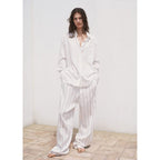 Chemise Semi-Transparente Rayures