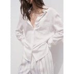 Chemise Semi-Transparente Rayures