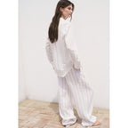Chemise Semi-Transparente Rayures
