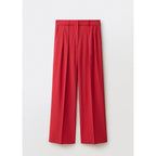Pantalon Costume Wideleg Laine Mélangée