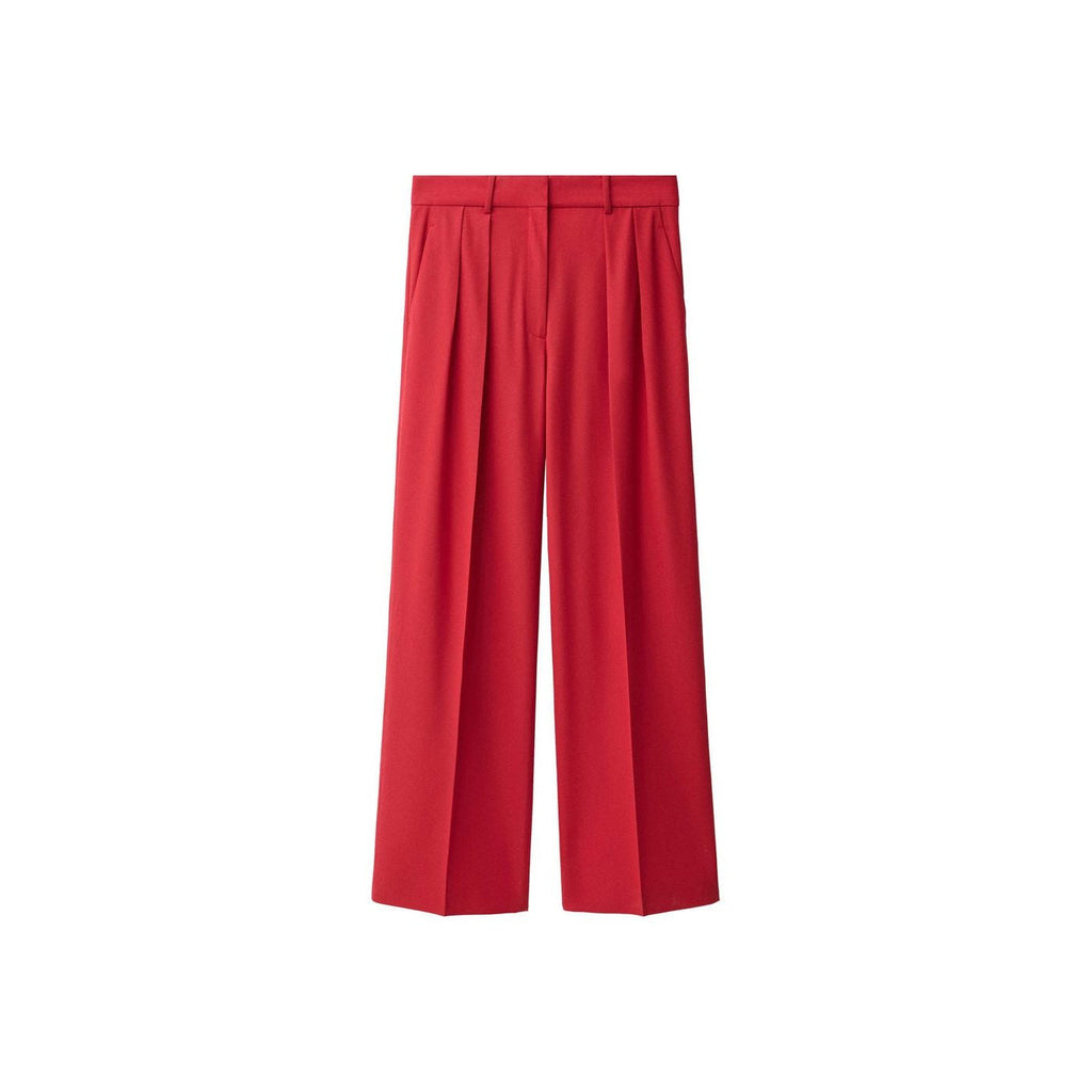 Pantalon Costume Wideleg Laine Mélangée